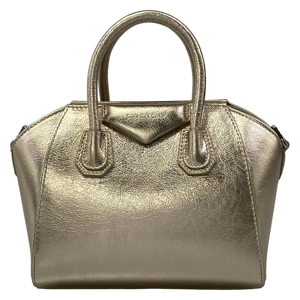 Givenchy Antigona Mini Gold Leather #358632G12B
